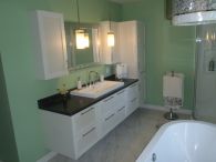 Vanité de salle de bain en polyester