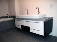 Réalisation de salle de bain par Armoires BMS